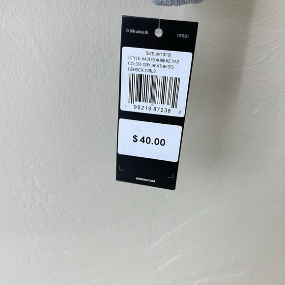 ADIDAS
Big Girls Long Sleeve Essential Sportswear Logo Heather Hoodie Sz 10/12 - Picture 3 of 8